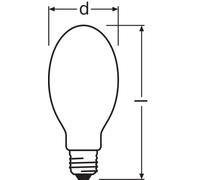 Natriumdampflampe NAV-E 50 W/I E27 4050300015583
