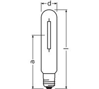 Natriumdampflampe NAV-T 100 W SUPER 4Y 4050300015743