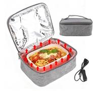Natudeco Lonchera Calentada USB Oxford tela Bento Box 7,3 oz horno portátil viaje fiambrera calentada Caja Térmica para Almuerzo Fiambrera Eléctrica con asa portátil oficina escuela jugar