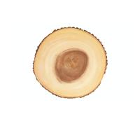 Natural Acacia Wood Round Serving Board by KitchenCraft 32.5 cm - Ideal for Cheese and Charcuterie Display, Sustainable Material, Elegant Design, Heat Resistant Kitchen Cutting Board.
