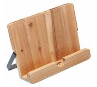 Natural Elements Atril para Libros y Tablets, Madera de Acacia, 24 x 18,5 x 6,5 cm