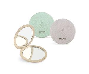 Natural Fiber Espejo Doble Plegable