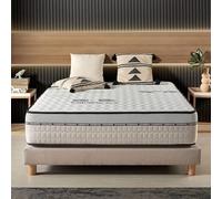 Naturalex - Carbone Plus - Colchón 150x190 cm Viscoelástico - 30 cm | Espuma Fleximax HR & Blue Látex - Confortable, Ergonómico, Transpirable, Hipoalergénico - Firme - Cara Invierno/Verano