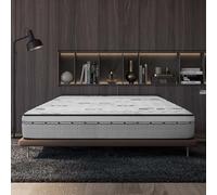 Naturalex - Carbone Plus - Colchón Viscoelástico 160x200 cm - Altura 24 cm - Espuma Fleximax HR & Blue Látex - Confortable, Ergonómico, Transpirable, Hipoalergénico - Semifirme - Cara Invierno/Verano