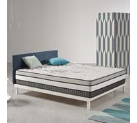Naturalex - Colchón Viscoelástico 140x190 cm - Altura 24 cm - Trilux Híbrido - Muelles + Blue Látex - Excelente Confort, Semifirme, Óptima Transpiración, Alivio de la presión - Tejido Antistress