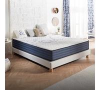 Naturalex - Colchón Viscoelástico 150x190 cm - Altura 24 cm - PerfectDream - Espuma Ultra Transpirable MemoFeel V30 + Blue Látex - Semifirme - Máximo Comfort - Hipoalergénico - Reversible