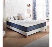 Naturalex - Colchón Viscoelástico 90x190 cm - Altura 21 cm - PerfectDream - Espuma Ultra Transpirable MemoFeel V30 + Blue Látex - Equilibrado - Máximo Comfort - Hipoalergénico - Reversible