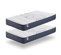 Naturalex - Pack x2 Colchón Viscoelástico 80x200 cm - Altura 15 cm - PerfectDream - Espuma Ultra Transpirable MemoFeel V30 + Blue Látex - Máximo Comfort - Hipoalergénico - Reversible