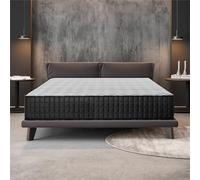 Naturalex - Titanium - Colchón Viscoelástico 140x200 cm - Altura 24 cm - Espuma Memofeel HR & Tecnología Blue Látex - Adaptable, Firmeza Media, Independencia de lechos, Ergonómico, Hipoalergénico