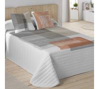 NATURALS - Colcha Bouti Estampada - Tejido 100% Algodón Extra Suave - Relleno 100% Poliéster - Fabricado en España - Modelos Geométricos - Cama 90/135/150/180 cm