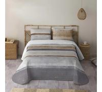 NATURALS - Colcha Bouti Estampada - Tejido Microfibra 100% Poliéster Extra Suave - Relleno 100% Poliéster - Fabricado en España - Modelos Geométricos - Cama 90/135/150/180 cm