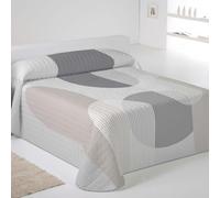 NATURALS ICEHOME - Colcha Bouti Estampada o Lisa para Verano y Entretiempo - Microfibra Extra Suave - Acolchado a Rombos - Cubrecama Reversible (Cami, Cama 150)
