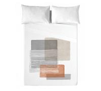 Naturals - juego de sábanas estampadas 4 piezas cama 180 - algodón extra suave - incluye sábana encimera + 2 fundas de almohada + 1 sábana bajera- fabricado en españa - fibi 2b