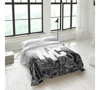 NATURALS - Juego de Sabanas Estampado - 100% Algodón Extra Suave - Incluye Sábana Encimera + 1 o 2 Fundas de Almohada + Sabana Bajera - Fabricado en España - New York - Cama 90/135/150/180 Bed 90