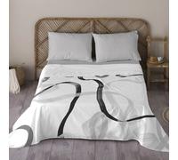 NATURALS - Juego de Sabanas Estampado - 100% Algodón Extra Suave - Incluye Sábana Encimera + Funda/s de Almohada + Sabana Bajera - Colección 2024/2025 - Cama 90/135/150/180 - Fabricado en España Ribbo