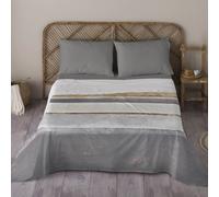 NATURALS - Juego de Sabanas Estampado - 100% Algodón Extra Suave - Incluye Sábana Encimera + Funda/s de Almohada + Sabana Bajera - Colección 2024/2025 - Cama 90/135/150/180 - Fabricado en España Alan
