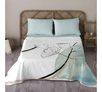 NATURALS - Juego de Sabanas Estampado - 100% Algodón Extra Suave - Incluye Sábana Encimera + Funda/s de Almohada + Sabana Bajera - Colección 2024/2025 - Cama 90/135/150/180 - Fabricado en España Ameli
