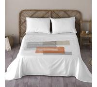 NATURALS - Juego de Sabanas Estampado - 100% Algodón Extra Suave - Incluye Sábana Encimera + Funda/s de Almohada + Sabana Bajera - Colección 2024/2025 - Cama 90/135/150/180 - Fabricado en España Fibi