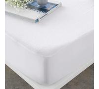 NATURALS - Protector de Colchón Ajustable Liso - Rizo 100% Algodón - Impermeable, Transpirable y Antialérgico - Cama 90/105/120/135/140/150/160/180 - Cuna 60x120 cm - Fabricado en España