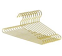 Nature Smile Perchas de Metal Resistentes de 45 cm, Perchas de Traje Que ahorran Espacio, Perchas de Metal para Ropa, Perchas, Perchas estándar para Trajes, Ideales para Uso Diario, Paquete de 10,
