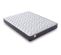 NATURELITS Colchon 135x190 Viscoelástico Doble Cara Invierno/Verano. Firmeza Media MemorySens. Adaptable, Higiénico y Transpirable. Individual Color Gris. Modelo Moon Altura 20 cm