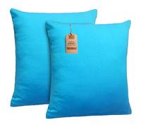 NatureMark Fundas de Almohada de Jersey, Paquete 2, para Almohadas para Dormir de Lado, Almohada de Cuello, Muchos tamaños y Colores (40 x 40 cm, para Almohada de Lado/de Lactancia, Turquesa)