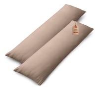 NatureMark Fundas de Almohada de Jersey, Paquete 2 Unidades, para Almohadas para Dormir de Lado y Almohada de Cuello, Muchos tamaños y Colores (80 x 80 cm, Apta para Almohada de Cuello, Azul Real)