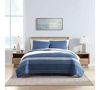 Nautica - Juego de edredón King, Ropa de Cama Reversible de algodón con Fundas a Juego, Juego de Cama para Todas Las Estaciones (Azul Coveside, King)