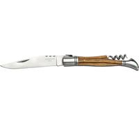 Navaja jkr laguiole con sacacorcho, mango en madera de olivo, largo to