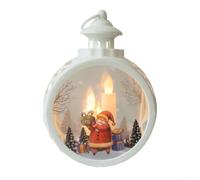 Navideño LED 23cm para decoración Interior Exterior Navideño(White old man) | LED cálida, ambiente festivo, seguro sin fuego, para ideal salón comedor, para decoración navidad