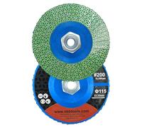 NBB Rueda de Láminas Diamantado Disco Muela Desbaste de Diamante hoja Copa de amolado Lijado Pulido para Cerámica Gres Porcelánico Piedra Granito Azulejos M14 brida para Amoladora Angular (115mm 200#)
