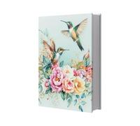 NBEADS Funda elástica para libros, 25x40cm, funda protectora de colibrí, reutilizable, elástica, para la mayoría de libros de tapa dura