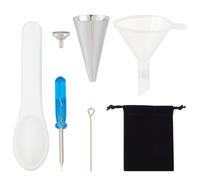 nbeads Mini embudo para rellenar joyas de cremación, pequeñas botellas embudo, kit de relleno de joyas, relleno de cenizas, embudo para conservación de urnas, joyas, relleno de cenizas, collar