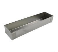 NbgrvB Bandeja de horno grande de acero inoxidable de 40 x 10 x 6,5 cm de | Acero inoxidable, resistente a la corrosión, tamaño de 40 x 10 x 6,5 cm, ideal para tartas de queso y pasteles largos