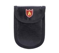 NbgrvB Bolsa de almacenamiento de documentos ignífuga e impermeable de 14 x 10 cm, de fibra de vidrio, para el hogar, oficina, viajes, cierre seguro, seguridad de datos