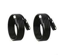 NbgrvB Cargador magnético USB C para grabadora de voz PLAUD Note Pro AI, cable de repuesto de carga rápida de 1 m, cable negro (tipo C, 2 unidades)