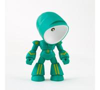 NbgrvB Creative Robot - Lámpara de mesa inalámbrica LED con brazos articulables, decoración de escritorio para dormitorio de niños, ABS, portátil, color verde claro