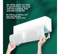 NbgrvB Deflector de aire de CA para ventana ajustable de 175 a 285 pulgadas | Unidades de ventana de guía de flujo de aire, deflector de viento antidirecto con orificios de ventilación, ABS para plástico