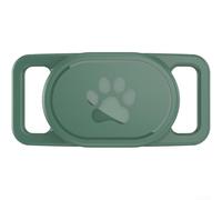 NbgrvB Funda de silicona suave para Xiaomi para Smart Tag 2, funda de protección contra caídas a prueba de golpes con bucle para mascotas, carcasa flexible antideslizante para localizador, negro