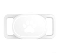NbgrvB Funda de silicona suave para Xiaomi para Smart Tag 2, funda de protección contra caídas a prueba de golpes con bucle para mascotas, carcasa flexible antideslizante para localizador, negro