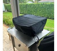 NbgrvB Funda impermeable para parrilla 600D con UPF 50+, protector de parrilla de gas para barbacoa a prueba de viento, cubierta de mesa de cocina al aire libre para negro