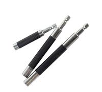 NbgrvB Guía de tornillo de longitud ajustable de 80 mm a 240 mm, soporte de brocas de bloqueo seguro para vástago hexagonal de 1/4 pulgadas, extensión de taladro antideslizante para tareas de