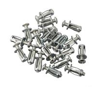 NbgrvB Juego de 20 tornillos de expansión de acero al carbono con pernos para paredes huecas, madera contrachapada, hojas de hierro de plástico, accesorios de fijación (20 piezas m5 x 25)