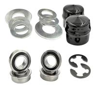 NbgrvB Kit de conversión de buje de rueda delantera a rodamiento para 532009040 9040H LGT2654 GTH2548 19 mm ID Metal