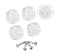 NbgrvB Kit de fijación de clips de pared para espejo sin marco, paquete de | Juego de montaje de soporte con tornillos para el hogar, baño, hotel, barbería, para vidrio de hasta 4 mm de grosor