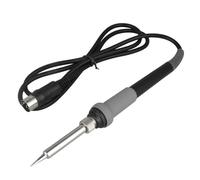 NbgrvB Mango de estación de soldadura de 6 pines compatible con FX-888 para FX-888D para FX-8801, calentador de cerámica de 65 W, cable resistente al calor, 21,5 cm, negro