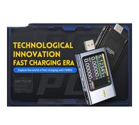 NbgrvB Medidor de voltaje y corriente USB FNB58, detector de carga rápida con pantalla de 2.0 pulgadas, probador de ondulación de capacidad de potencia de 7 A 120 W