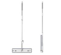 NbgrvB Mopa plana giratoria de 360 grados con mecanismo de autoescurrido, almohadilla grande de microfibra de 45 cm, mango retráctil de hasta 146 cm, para limpieza de suelos del hogar, 45 cm de