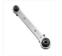 NbgrvB Multifunción para llave de trinquete con 4 cabezales, enchufe reversible de doble extremo, 8 tamaños de 6 a 19 mm, cambio rápido, para kit de reparación de metal compacto