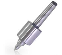 NbgrvB Para centro vivo resistente para tornos cónicos Morse, rodamiento triple para soporte de contrapunto CNC, construcción de acero de alto carbono de hasta 3000 RPM (MT2)